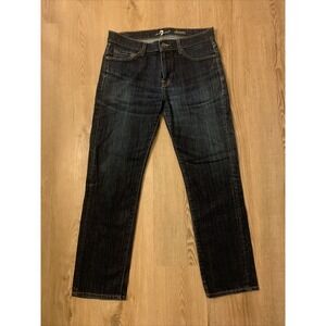 7 For All Mankind Slimmy Jeans Mens 32x28 Blue Medium Wash Denim